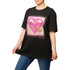 T-shirt nera da donna con cuore glitterato Swish Jeans, Abbigliamento Donna, SKU c812000104, Immagine 0